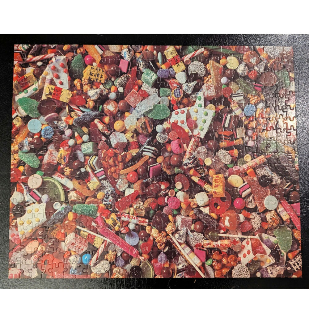 Vtg Jigsaw Puzzle Retro Candy 500 Pieces Dieters Delight Large Complete